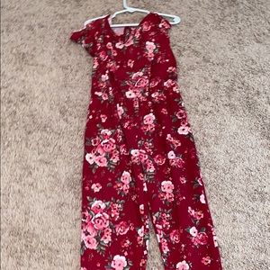 Red jump suit for kids
